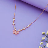 Rose Luxe Flutter 925 Silver Charm Necklace