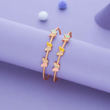 Rosy Flutter 925 Silver Kid Bangles (0-5 Yrs)