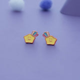 Shining Star 925 Sterling Silver Kids Earrings (3+ Yrs)