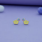 Shining Star 925 Sterling Silver Kids Earrings (3+ Yrs)