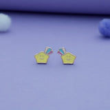 Shining Star 925 Sterling Silver Kids Earrings (3+ Yrs)
