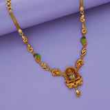 Shree Lakshmi Elegance 925 Gold Polish Silver Necklace