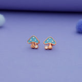 Iyal Violet Blossom 925 Sterling Silver Kids Stud