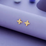 Sparkling X 925 Silver Kids Stud Earrings