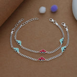 Speedy Wheels Silver Anklet(2-5 Yrs)