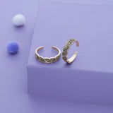 Spiral Oxidized 925 Silver Toering