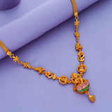 Sri Lakshmi Lotus 925 Silver Adjustable Necklace