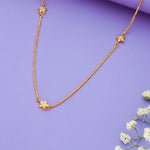 Star Stone Charm 925 Sterling Silver Chain Necklace