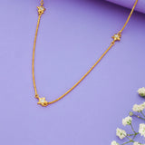 Star Stone Charm 925 Sterling Silver Chain Necklace