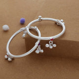 Starlet Steps 925 Silver Traditional Kid Anklet(2Yrs-2.5Yrs)
