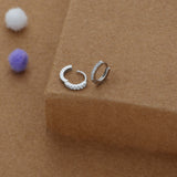 Starry Circle 925 Silver Kid Hoop Earring(2+ Yrs)