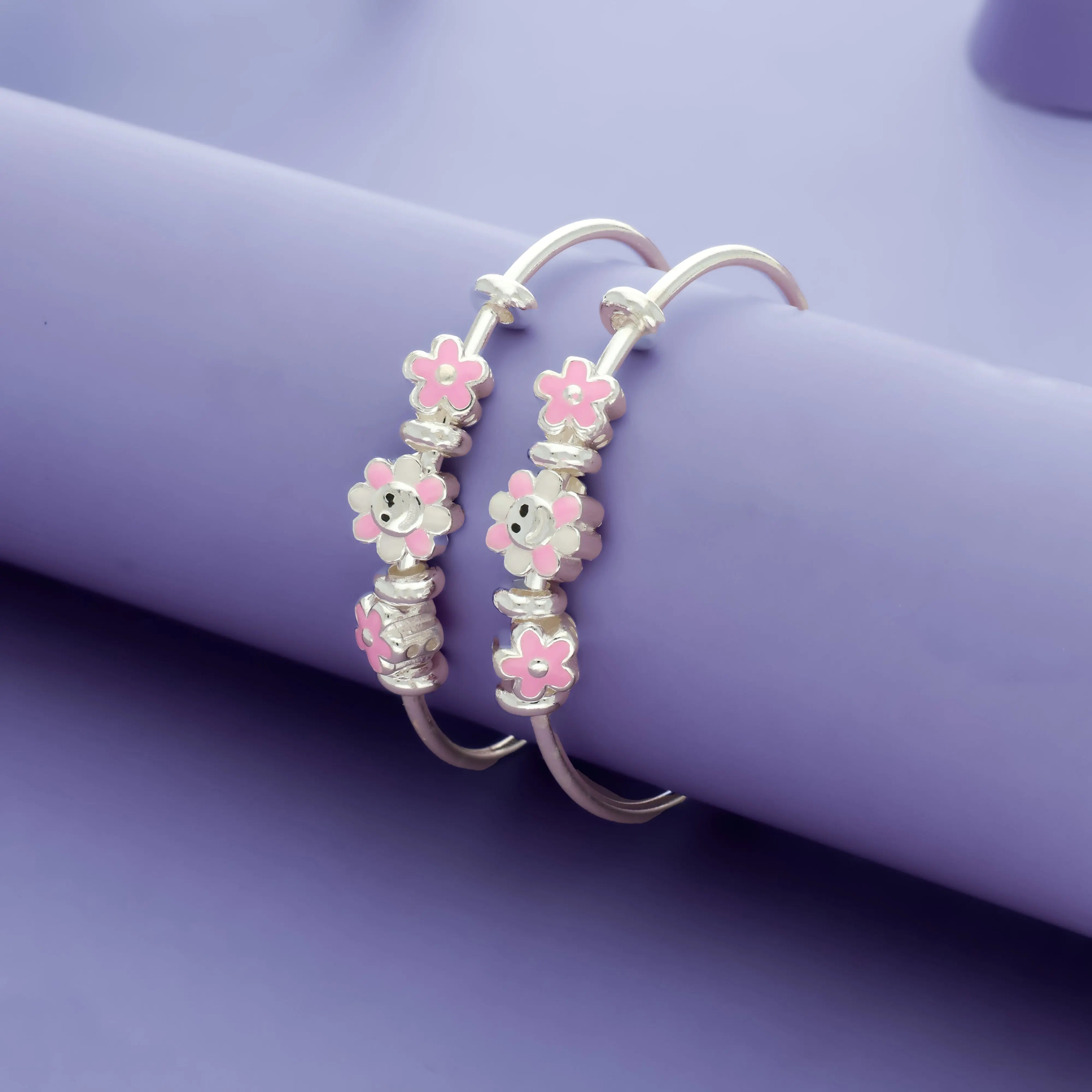 Sunny Smile 925 Silver Kid Bangles