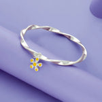 Sunshine Bloom 925 Silver Kid Bangle