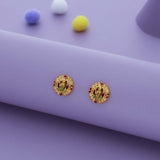 Surya-Kanti Traditional 925 Gold Polish Silver Kid Earring