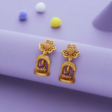 Suvarna Pushpa Traditional 925 Gold Polish Silver Earring