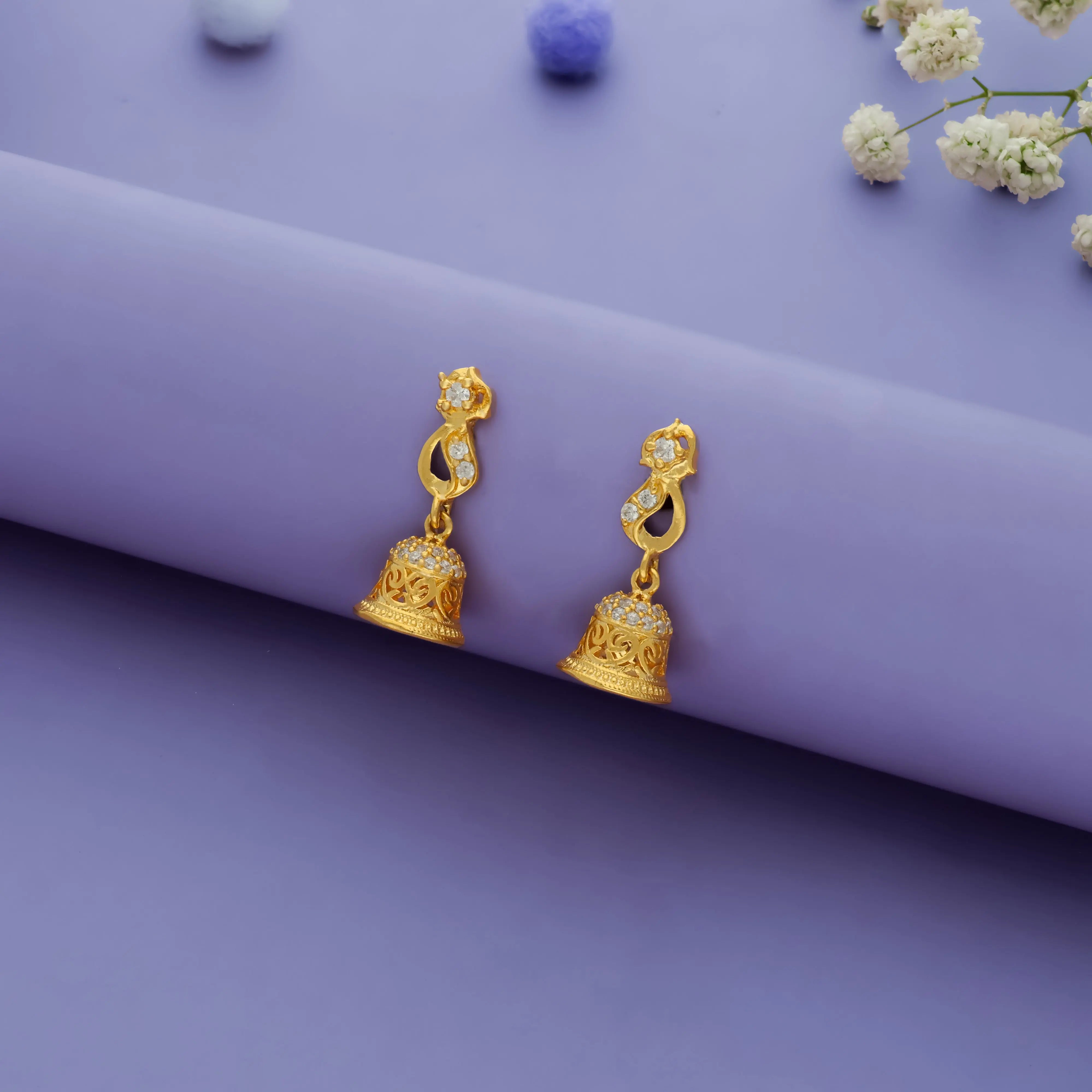 Swan 925 Silver Traditional Jhumkas