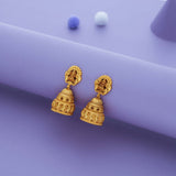 Swarna Sannidhi 925 Gold Polish Traditional Jhumka