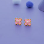 Sweet Pink Flower 925 Silver Kids Studs (3+ Yrs)