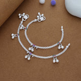 Sweet Steps Traditional 925 Silver Kid Anklet(3-4 Yrs)