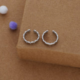 Textured Band 925 Silver Toering
