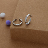 Textured Hoop 925 Silver Toering