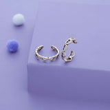 Tiny Cluster Heart Oxidized 925 Silver Toering
