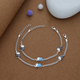 Tiny Elephant Parade 925 Silver Kid Anklet (4-6 Yrs)