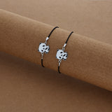 Tiny Panda Thread 925 Silver Anklet for Kids(0 - 2Years)