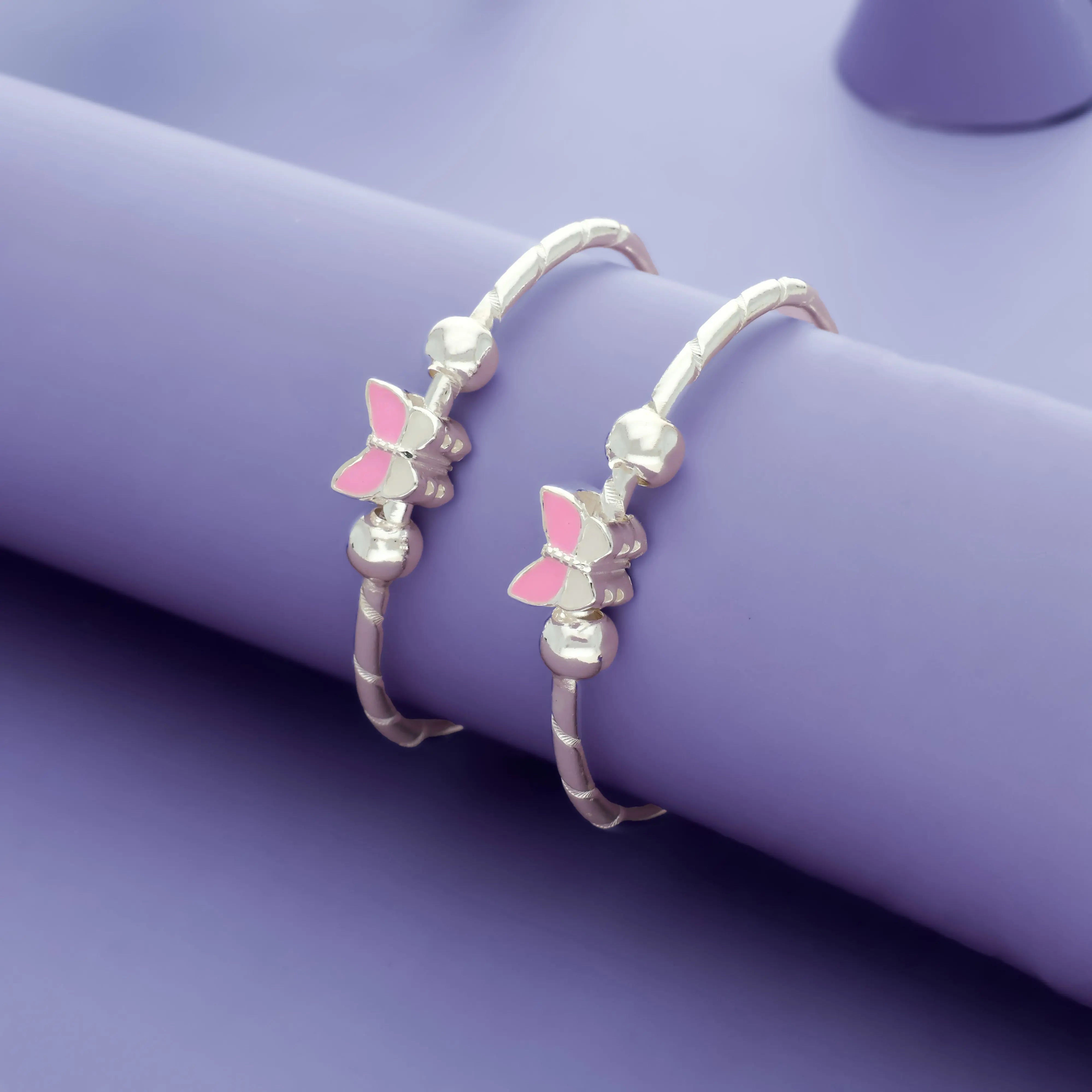 Tiny Mariposa 925 Sterling Silver Kid Bangles