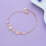 Dual Bloosam 925 Silver Bracelet