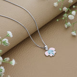 Twinkle Elephant 925 Silver Kids Chain Pendant (3+ Years)
