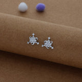 Vasudha Flower 925 Silver Women Stud Earring