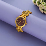 Vintage Darbar Gold Polish 925 Traditional Watch for Women