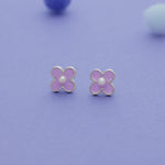 Violet Blossom 925 Sterling Silver Kids Stud (3+ Yrs)
