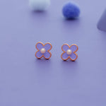 Violet Blossom 925 Sterling Silver Kids Stud (3+ Yrs)