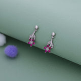 Violet Royal Dew  925 Silver Kid Drop Earring(8+ Yrs)