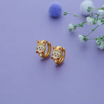 White Kittu 925 Silver Kid Hoop Earring (3+ Yrs)