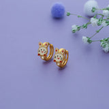White Kittu 925 Silver Kid Hoop Earring (3+ Yrs)