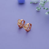 White Kitty 925 Silver Lock Type Kid Earring (3+ Yrs)