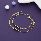 Aura Gold Polish 925 Silver Kid Anklet (0-6Months)
