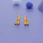 Yellow Giraffe 925 Sterling Silver Kids Stud (3+ Yrs)