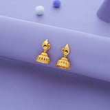 Mayura Glow Gold Polish 925 Silver Traditional Jhumkas