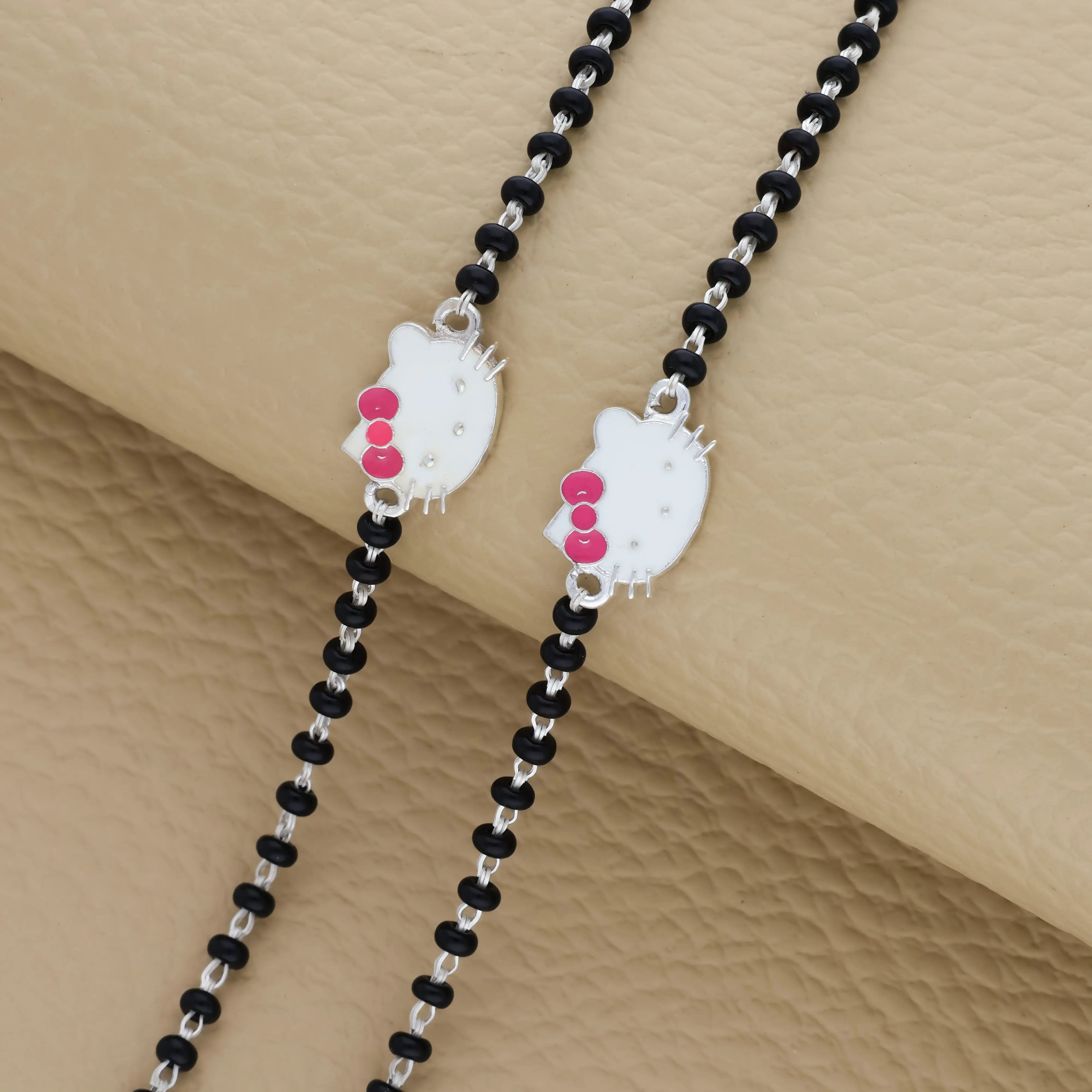 925 Silver Kids Nazariya with Kitty Charm