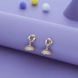 Ethnic Gleam 925 Silver Traditional Kid Earring