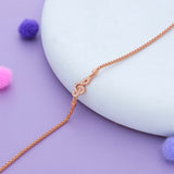 Minimal Blossom Rose Gold Polish 925 Silver Bracelet