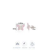Butterfly 925 Silver Stud for Kids & Teen(5+ Yrs)