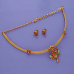 Sri Lakshmi Antique 925 Sterling Silver Temple Jewellery Set