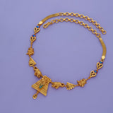 Shanmuga Grace 925 Gold Polish Silver Necklace