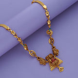 Divine Elegance 925 Silver Gold Polish Necklace