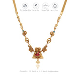 Divine Elegance 925 Silver Gold Polish Necklace